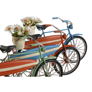 Decorative Figure Home ESPRIT Blue Green Orange 31 x 8,5 x 19 cm (3 Units),,,