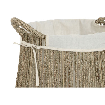 Pesukorv Home ESPRIT Valge Naturaalne Merevetikad 43 x 43 x 48 cm (2 Ühikut),,,
