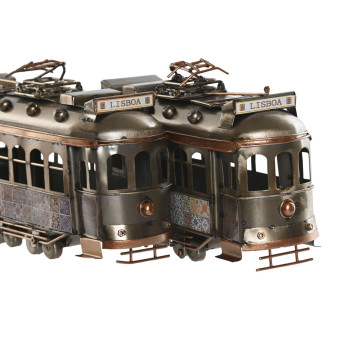 Decorative Figure Home ESPRIT Golden Silver Train Vintage 20 x 7 x 12 cm,,,