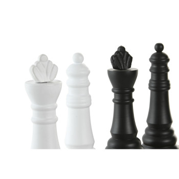 Decorative Figure Home ESPRIT White Brown Black Vintage 7 x 7 x 23 cm (4 Units),,,