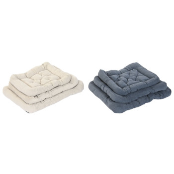 Pet bed Home ESPRIT Beige Grey Cream Dark grey 72 X 60 X 9 CM 2 Units,,,