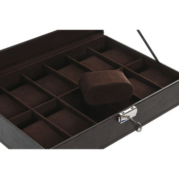 Ehteaegas Home ESPRIT Tumepruun Polüuretaan Kristall Teras Puit MDF 30 x 20 x 8 cm,,,