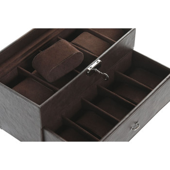 Ehteaegas Home ESPRIT Pruun Polüuretaan Kristall Puit MDF 27,5 x 11 x 15 cm,,,