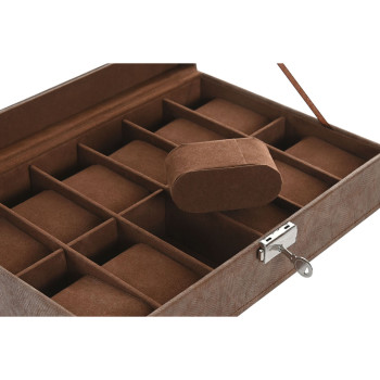 Ehteaegas Home ESPRIT Pruun Polüuretaan Kristall Puit MDF 30 x 20 x 8 cm,,,
