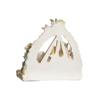 Kristuse sünni komplekt DKD Home Decor Sinine Valge Pruun Vaik 23,5 x 8 x 20,5 cm (2 Ühikut),,,