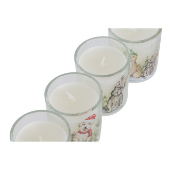 Küünal DKD Home Decor Valge 5 x 5 x 6 cm (4 Ühikut),,,