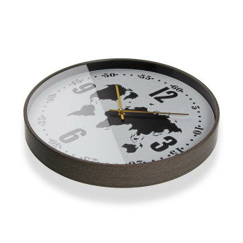 Wall Clock Versa Metal World Map 4,1 x 40,6 x 40,6 cm,,,