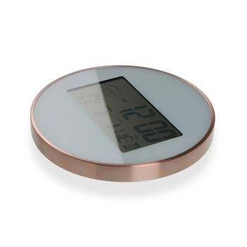 Sieninis laikrodis Versa Balta Plastmasinis Minimalistinis 2,8 x 25 x 25 cm,,,