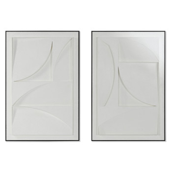 Painting 3D Home ESPRIT Plaster MDF Wood 60 x 6,5 x 90 cm,,,