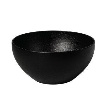 FINE PLUS A BOWL 15CM, black , PORCELĀNS, Leela Baralee