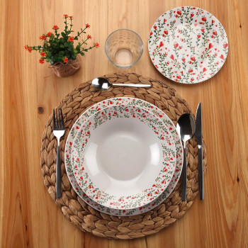 Māla trauki Versa Porcelāns Sirdis 18 Daudzums