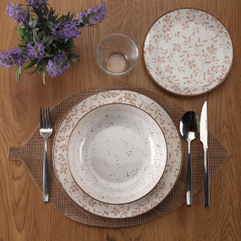 Māla trauki Versa Bēšs Porcelāns 18 Daudzums
