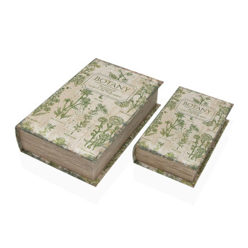 Decorative box Versa Canvas MDF Wood Bird,,,