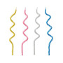 Colorful spiral cake candles, 12 pcs, 0.024 kg per pack, Partner