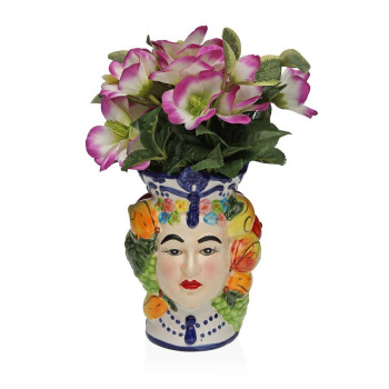 Vase Versa LIRA Ceramic Escandinavo/Nórdico 12 X 17,8 X 11,8 CM,,,