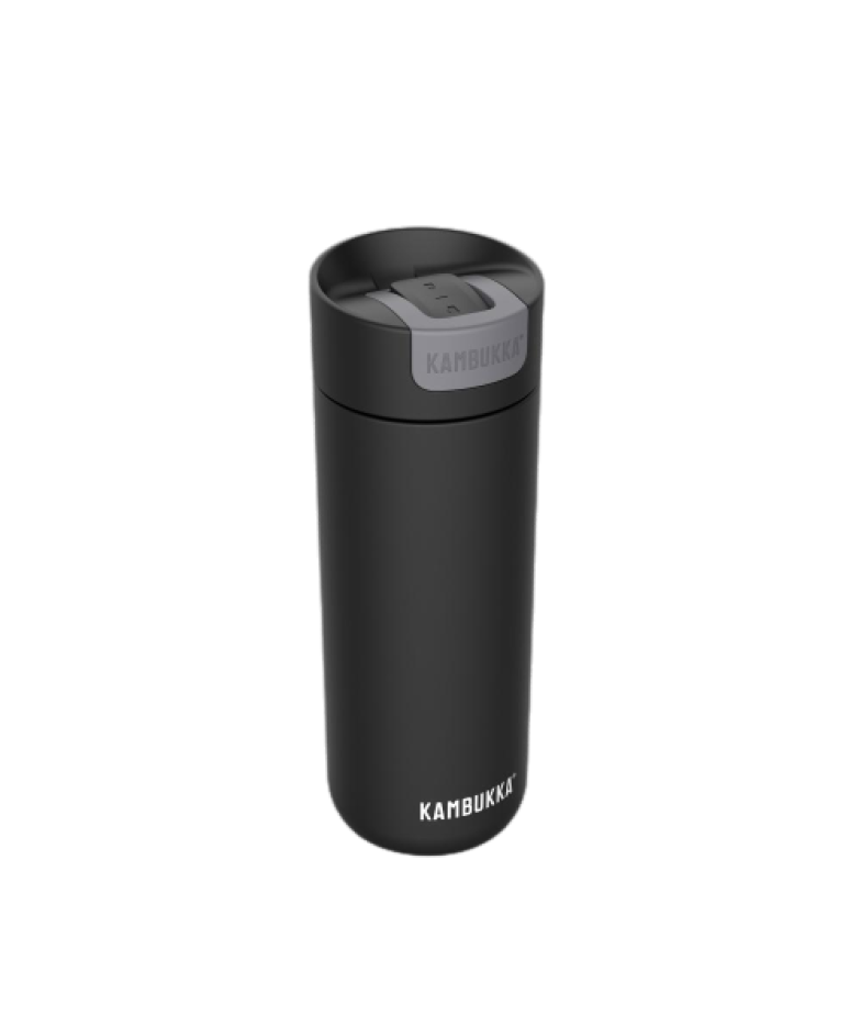 OLYMPUS THERMO MUG 500 ml, MATT BLACK, STAINLESS STEEL, Kambukka