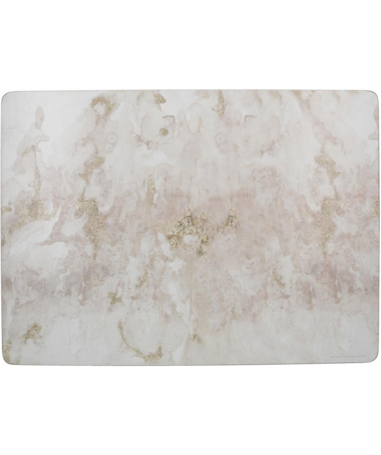 Grey Marble Table Placemats Set 4GB 40X29CM, Lacquered Cork, Creative Tops