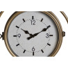 Wall Clock DKD Home Decor 43 x 14,5 x 47 cm Crystal Grey Golden Iron Traditional (2 Units),,,