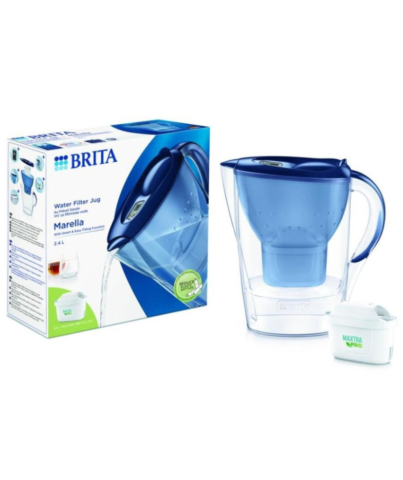 MARELLA ДЛЯ ВОДЫ  FILTRКРУЖКА 3.5L, AR 2 KĀRTRIDŽIEM, ZILĀ KRĀSĀ, BRITA