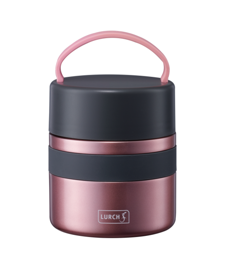 ISO-POT Food Thermos 500 ml, Pink, Stainless Steel, Lurch