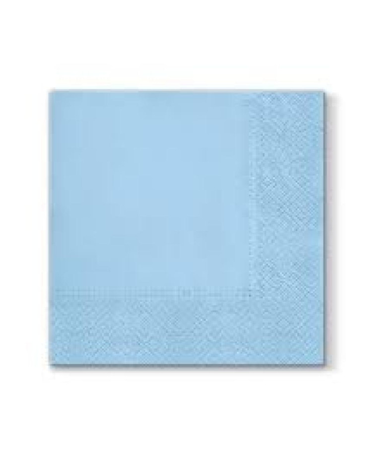 SALVETES 33x33CM, UNICOLOR, AZZURO, Paw Decor Collection