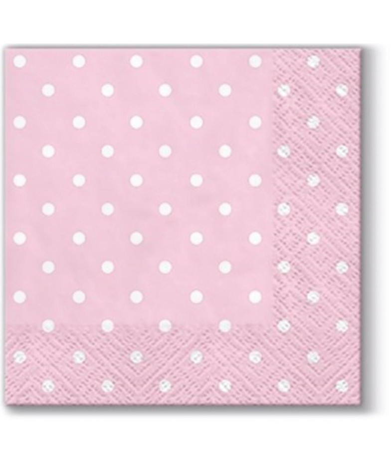 SALVETES 25x25CM, DOTS LIGHT PINK, Paw Decor Collection