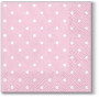 SALVETES 25x25CM, DOTS LIGHT PINK, Paw Decor Collection