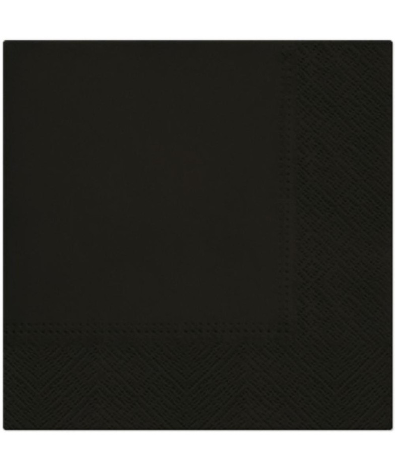САЛФЕТКИ  33x33CM, UNICOLOR BLACK, Paw Decor Collection