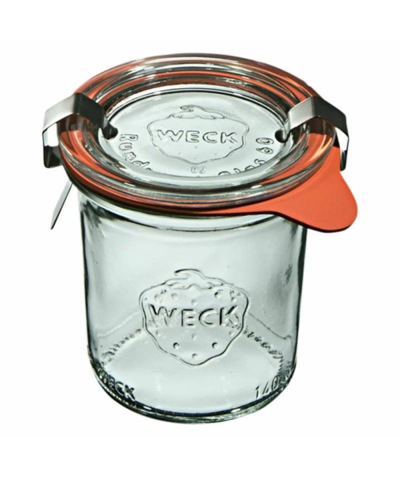 Glass Jar D6CM, H7.8 cm, 140 ml, with seals, clips, and lid, TOMGAST