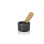 CAMO.8 Base with Pestle D8CM, H5CM, Cast Iron, Acacia Wood, AdHoc