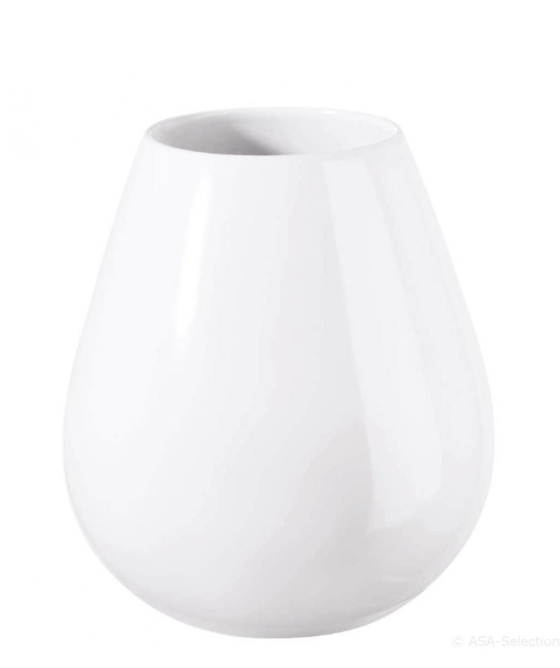 EASE XL Vase D28XH32CM, White, Porcelain, ASA SELECTION