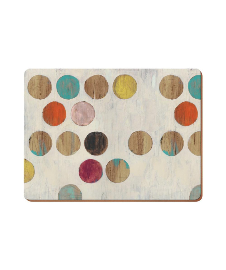 RETRO SPOT didieji stalo kilimėliai 40X29X0.5 cm 4GAB, Creative Tops