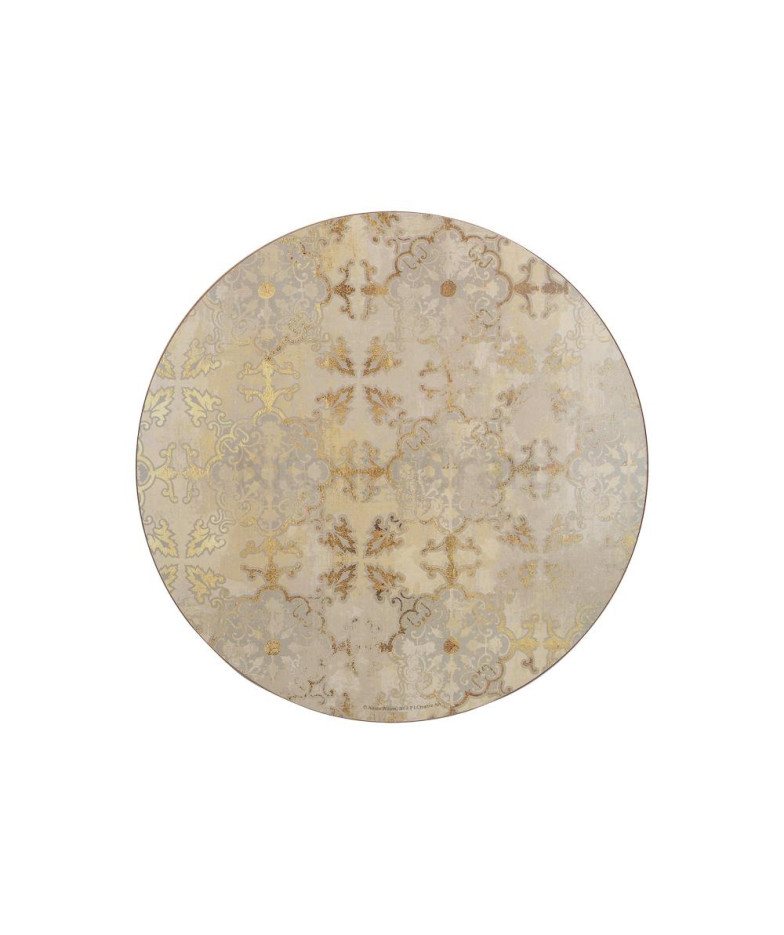 Gold Impressions Round Placemats 29 cm, 4 pcs, Creative Tops