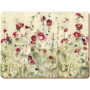 Wild Field Poppies Table Placemats Set 4GB 40X29CM Lacquered Cork, Creative Tops
