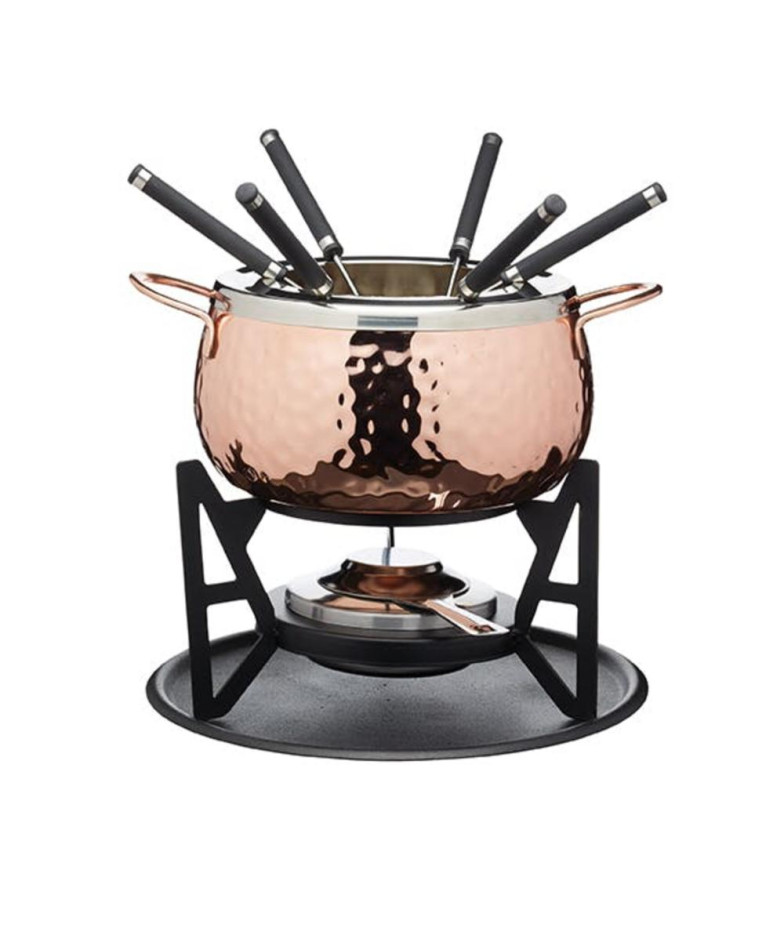 Copper-Colored Fondue Set, ARTESA