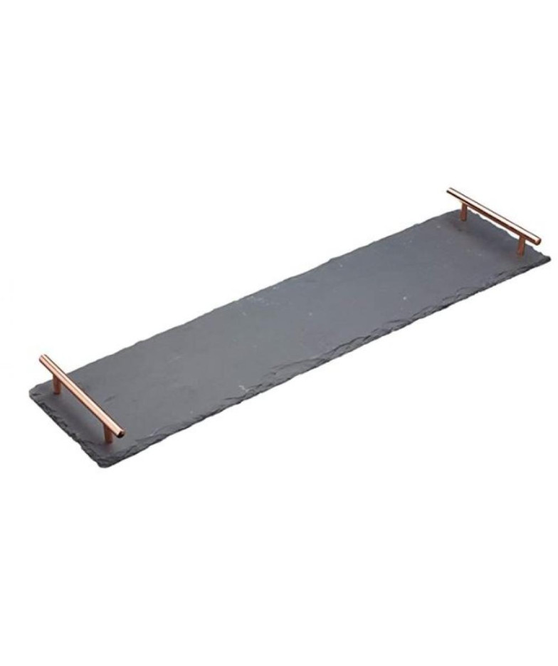 serveerimisplaat 60X15CM metallist käepidemetega kivimassist, ARTESA