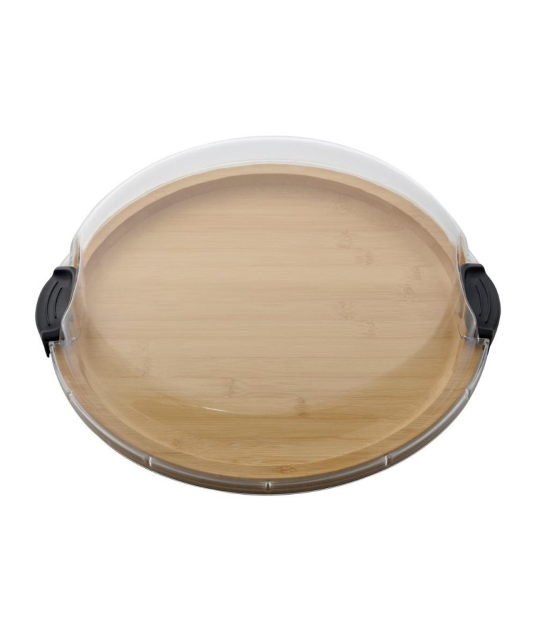 Appetizer Serving Plate 35.5 cm, with Lid, Bamboo/PVC, FARBERWARE