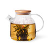 Tea pot 1200 ml with steel infuser (heat resistant glass)