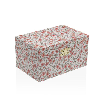 Шкатулка Versa Деревянный Деревянный MDF 12 x 10 x 18 cm Цветы