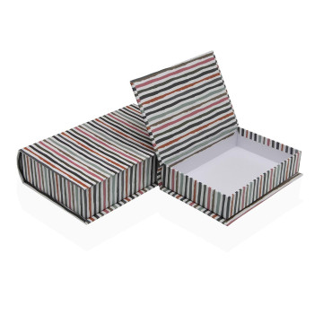 Decorative box Versa Canvas MDF Wood Book,,,