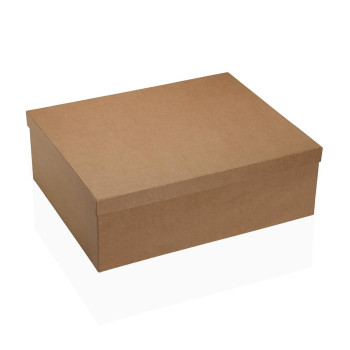 Set of decorative boxes Versa Brown Cardboard (15 Pieces),,,