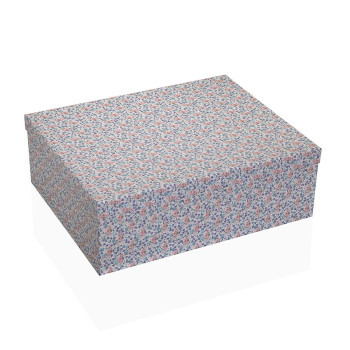 Set of decorative boxes Versa Pink Cardboard Flowers (15 Pieces),,,