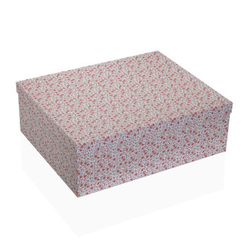 Set of decorative boxes Versa Red Cardboard Roses (15 Pieces),,,