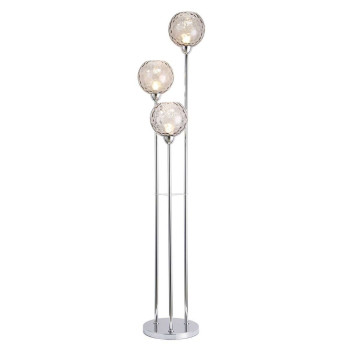 Floor Lamp Home ESPRIT Transparent Silver 50 W 220 V 30 x 30 x 172 cm,,,