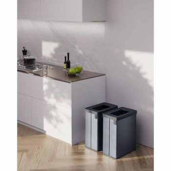 Atkārtoti Pārstrādājamo Atkritumu Tvertne Curver VERTO Pelēks 54 L Plastmasa,,,
