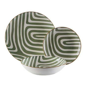 Māla trauki Versa Zaļš Porcelāns