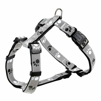 Dog Harness Trixie Silver Reflect Black Grey,,,