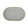 SEASONS pelēks oval  plate  20x32cm, Porland