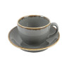 SEASONS tumši pelēka Cup  ar saucer 320ml, Porland