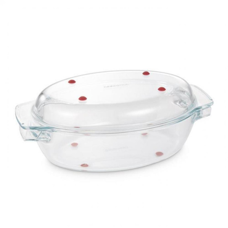 GRANDCHEF CEPAMTRAUKS AR VĀKU 35X21CM, OVĀLS, STIKLA, Tescoma